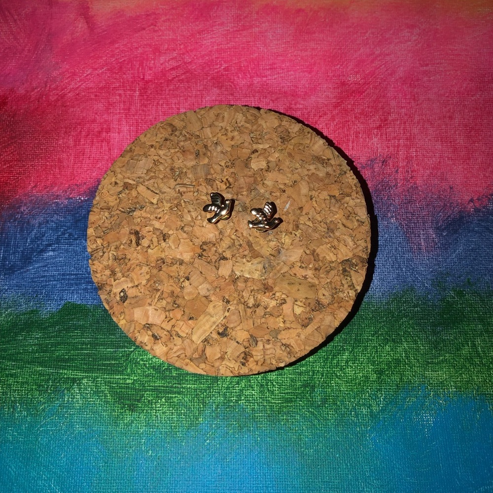 Gold Dove Earrings